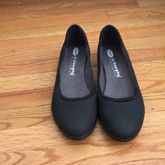 dr scholl's black flats
